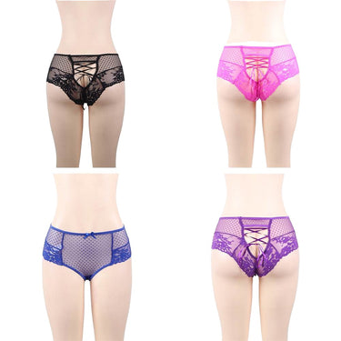 Scandals Strappy Lace High Waisted Panties (Single & Multipack)